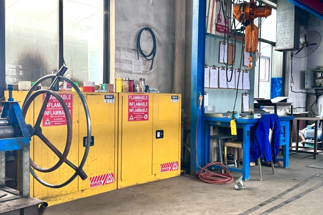 خزانة تخزين السوائل القابلة للاشتعال للصناعات الكيميائية