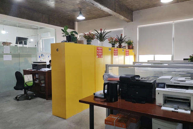 خزانة قابلة للاشتعال ذاتية الإغلاق لشركات الأدوية