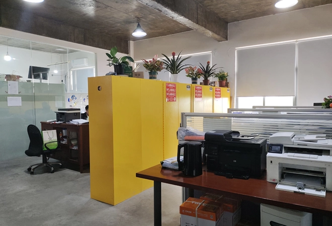 خزانة قابلة للاشتعال ذاتية الإغلاق لشركات الأدوية