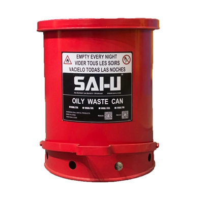 علبة نفايات زيتية