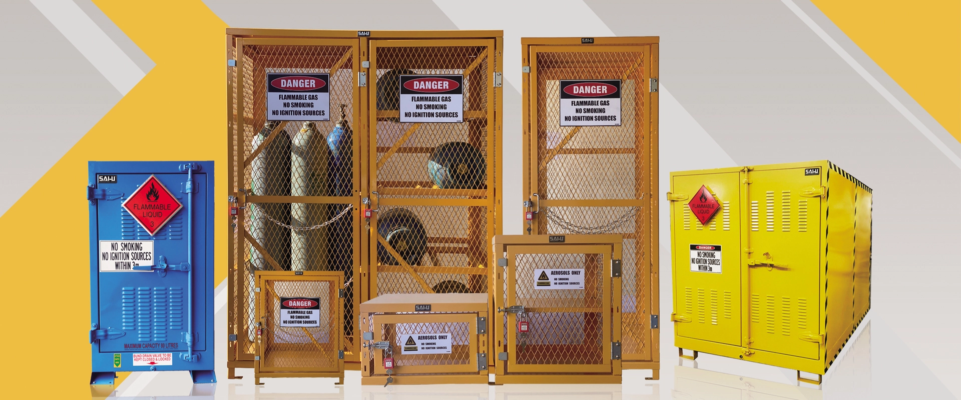 قفص تخزين اسطوانة الغاز