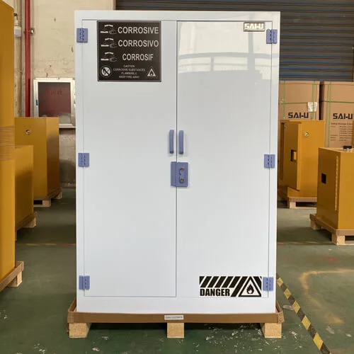 حيث يجب وضع خزانة تخزين قوية للتآكل