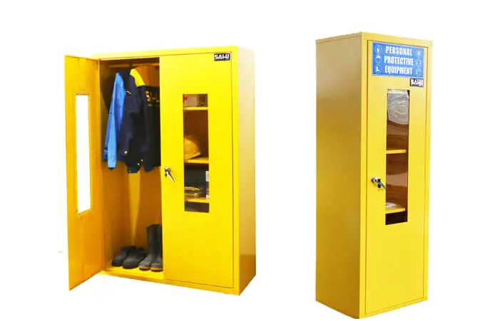 ما هي قواعد خزانات تخزين معدات الحماية الشخصية